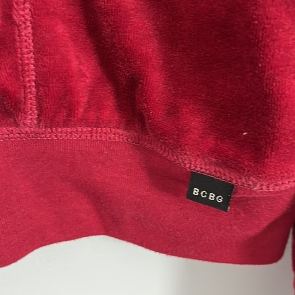 BCBG velour‎ track suit zip up jacket - Picture 3 of 8